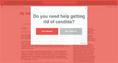 Desktop Screenshot of myjourneywithcandida.com